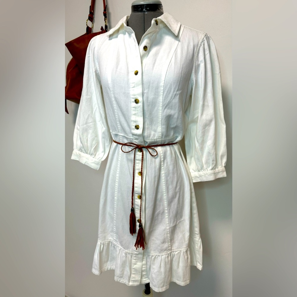 White Shirt Dress, Given Kale, M